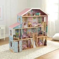 KidKraft Grand View Mansion Puppenhaus Mit EZ Kraft Assembly™ -Spielzeug Rabatte Geschäft 10315898 03