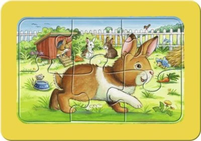 Ravensburger 3er Set Puzzle, Je 6 Teile, 21x15 Cm, Mit Rahmen, Meine Tierfreunde 4 Ravensburger 3er Set Puzzle, Je 6 Teile, 21x15 Cm, Mit Rahmen, Meine Tierfreunde – Bild 2