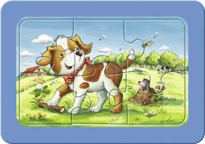 Ravensburger 3er Set Puzzle, Je 6 Teile, 21x15 Cm, Mit Rahmen, Meine Tierfreunde 6 Ravensburger 3er Set Puzzle, Je 6 Teile, 21x15 Cm, Mit Rahmen, Meine Tierfreunde – Bild 4