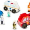 Melissa & Doug Rettungsfahrzeuge Aus Holz -Spielzeug Rabatte Geschäft 11154483 01