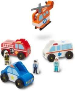 Melissa & Doug Rettungsfahrzeuge Aus Holz -Spielzeug Rabatte Geschäft 11154483 03