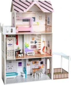 MyToys ORIGINALS Puppenhaus Mit Garten Und Möbel