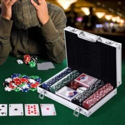 HOMCOM Pokerkoffer Mit 200 Chips -Spielzeug Rabatte Geschäft 12524160 02