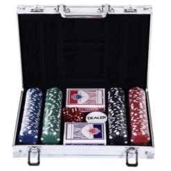 HOMCOM Pokerkoffer Mit 200 Chips -Spielzeug Rabatte Geschäft 12524160 03