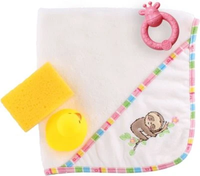 Heless Kapuzenbadetuch "Faultier Flauschi" (48 X 48 Cm) Mit Zubehör 4 Heless Kapuzenbadetuch "Faultier Flauschi" (48 X 48 Cm) Mit Zubehör – Bild 2