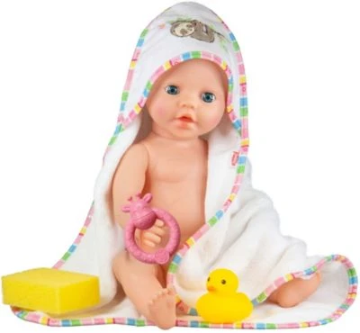 Heless Kapuzenbadetuch "Faultier Flauschi" (48 X 48 Cm) Mit Zubehör 7 Heless Kapuzenbadetuch "Faultier Flauschi" (48 X 48 Cm) Mit Zubehör – Bild 5