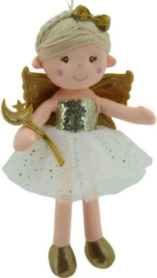 Sweety-Toys Sweety Toys 11742 Stoffpuppe Fee Plüschtier Prinzessin 30 Cm Gold