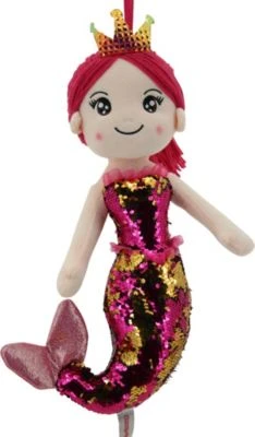 Sweety-Toys Sweety Toys 11926 Stoffpuppe Meerjungfrau Plüschtier Prinzessin 40 Cm Pink