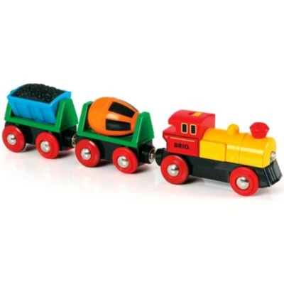 BRIO Zug Mit Lok Und Anhängern (Batteriebetrieb) 3 BRIO Zug Mit Lok Und Anhängern (Batteriebetrieb)