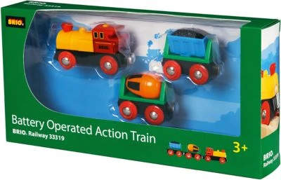 BRIO Zug Mit Lok Und Anhängern (Batteriebetrieb) 4 BRIO Zug Mit Lok Und Anhängern (Batteriebetrieb) – Bild 2