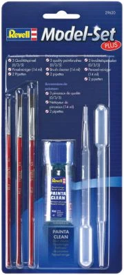 Model-Set Plus "Bemalungs-Zubehör", Revell Zubehör Set Mit Pipetten, Pinsel Und Verdünner 3 Model-Set Plus "Bemalungs-Zubehör", Revell Zubehör Set Mit Pipetten, Pinsel Und Verdünner