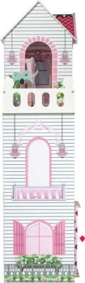 MyToys ORIGINALS Puppenhaus Mit 13 Möbeln, Pink 8 MyToys ORIGINALS Puppenhaus Mit 13 Möbeln, Pink – Bild 6