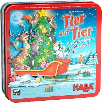 HABA 305525 Tier Auf Tier - Das Weihnachtliche Stapelspiel 3 HABA 305525 Tier Auf Tier - Das Weihnachtliche Stapelspiel