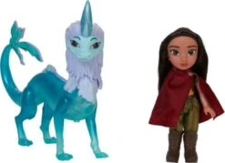 JAKKS PACIFIC Raya Der Letzte Drache - Kleine Raya Puppe & Sisu Drache 15 Cm Mit Funktion