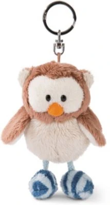 Eule Oscar 10cm Schlüsselanhänger Mit Mit Drehbarem Kopf, Plüsch (46090) 3 Eule Oscar 10cm Schlüsselanhänger Mit Mit Drehbarem Kopf, Plüsch (46090)