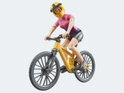 Bruder Bworld Mountainbike Mit Radfahrerin