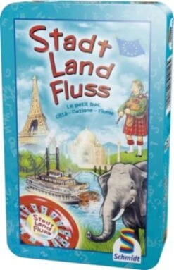 Schmidt Spiele Mitbringspiel Stadt, Land, Fluss - Metalldose