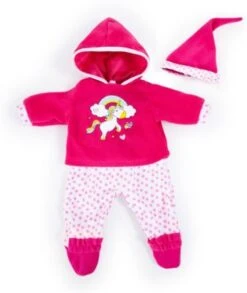 BAYER Kleider Für Puppen 33-38 Cm: 3-tlg. Set - Hose, Oberteil, Mütze, Pink/weiß -Spielzeug Rabatte Geschäft 16933550 03