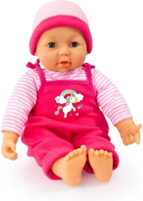 BAYER Kleider Für Puppen 42-46 Cm: 4-tlg. - Latzhose, Oberteil, Mütze, Kleid, Rosa/pink 4 BAYER Kleider Für Puppen 42-46 Cm: 4-tlg. - Latzhose, Oberteil, Mütze, Kleid, Rosa/pink – Bild 2