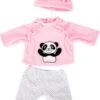 BAYER Kleider Für Puppen 40-46 Cm: 3-tlg. - Hose, Oberteil, Mütze, Rosa/weiß -Spielzeug Rabatte Geschäft 16933629 01