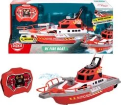 Dickie Toys RC Feuerwehr-Boot, RTR Mit Wasserspritzfunktion, 2,4 GHz