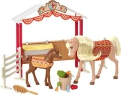 MATTEL Spirit Stallfreunde Spielset Mit 2 Pferden, Koppel-Paddock Und Zubehör -Spielzeug Rabatte Geschäft 18515365 06