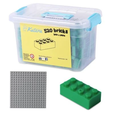 Katara Bausteine Box-Set Mit 520 Steinen + Platte + Box, 100% Kompatibel LEGO®, Sluban, Papimax, Q-Bricks Und Mehr Steckbausteine 3 Katara Bausteine Box-Set Mit 520 Steinen + Platte + Box, 100% Kompatibel LEGO®, Sluban, Papimax, Q-Bricks Und Mehr Steckbausteine