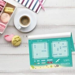 Nikima Papeterie 2er Set A6 Spielblock Schiffe Versenken Reisespiel Flottenmanöver Reisespiele -Spielzeug Rabatte Geschäft 19875686 05