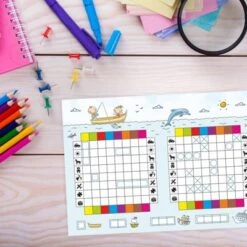 Nikima Papeterie 2er Set A5 Spielblock Schiffe Versenken JUNIOR/ KIDS Reisespiel Flottenmanöver Reisespiele -Spielzeug Rabatte Geschäft 19875720 04