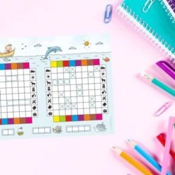 Nikima Papeterie 2er Set A5 Spielblock Schiffe Versenken JUNIOR/ KIDS Reisespiel Flottenmanöver Reisespiele -Spielzeug Rabatte Geschäft 19875720 06