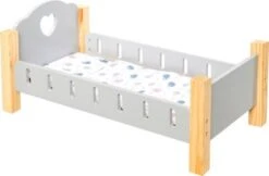 MyToys ORIGINALS Holz Puppenetagenbett, Grau Mit Bettwäsche -Spielzeug Rabatte Geschäft 19919013 06