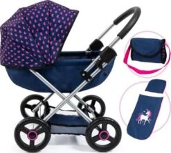BAYER Puppenwagen Cosy, Blau Einhorn