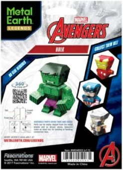 Metal Earth: Marvel Avengers Hulk Mini -Spielzeug Rabatte Geschäft 20016821 04