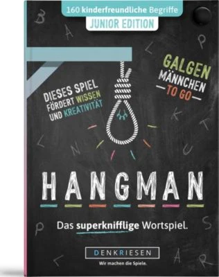 DENKRIESEN Wortspiel Hangman - Junior Edition - Galgenmännchen To Go 3 DENKRIESEN Wortspiel Hangman - Junior Edition - Galgenmännchen To Go