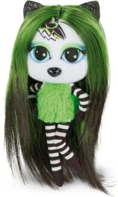 Pixidoos Plüsch-Puppe Bami Grün 20 Cm Mit 3-teiligen Zubehör In Geschenkverpackung (47506)