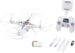 RC Kamera Quadrocopter "Go! Video Pro", Revell Control Ferngesteuerte Drohne Mit 720P Kamera Für Fotos Und Videos, Kostenlose App, Elektronische Flugunterstützung, Start- Und Landung Per Knopfdruck, -Spielzeug Rabatte Geschäft 20853828 02