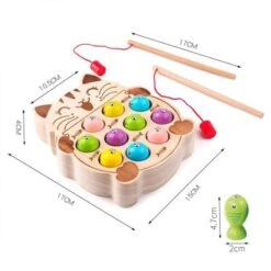 BeebeeRun® Holz Angelspiel Mit Magnetischen Fische 11 BeebeeRun® Holz Angelspiel Mit Magnetischen Fische -Spielzeug Rabatte Geschäft 21872377 04