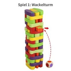BeebeeRun® Holzbausteine Gemüseturm, 54 Teile -Spielzeug Rabatte Geschäft 22039466 03