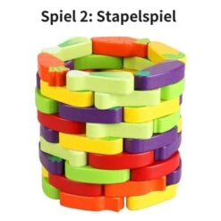 BeebeeRun® Holzbausteine Gemüseturm, 54 Teile -Spielzeug Rabatte Geschäft 22039466 04