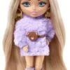 Barbie Extra Mini Puppe (Blonde Pigtails Purple Hoodie) -Spielzeug Rabatte Geschäft 22095939 01