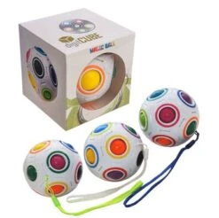 DigitCUBE Magic Ball 4er Set - Buntes Geschicklichkeitsspiel Mit 12 Kugeln