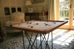 UBERGAMES Karromspiel Carrom- ECO-Hartholz - 74x74cm Wettkampf Mit TrageTasche -Spielzeug Rabatte Geschäft 22548051 06