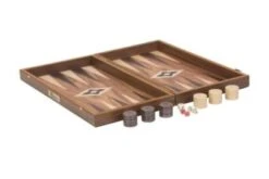UBERGAMES Backgammon Backgammon Set, Walnuss Holz, Exklusiv