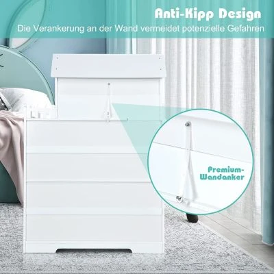 COSTWAY® Puppenhaus Kinderregal 81x29x116cm 7 COSTWAY® Puppenhaus Kinderregal 81x29x116cm – Bild 5