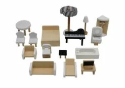 Coemo Puppenhaus Lara Holz Möbliert 3 Etagen -Spielzeug Rabatte Geschäft 23571586 04