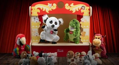 Trudi By Sevi Kasperletheater Aus Holz 58 X 56 X 21 Cm, Puppentheater Bühne Mit Stoffgardinen Zum Auf- Und Zuziehen (88014) 6 Trudi By Sevi Kasperletheater Aus Holz 58 X 56 X 21 Cm, Puppentheater Bühne Mit Stoffgardinen Zum Auf- Und Zuziehen (88014) – Bild 4