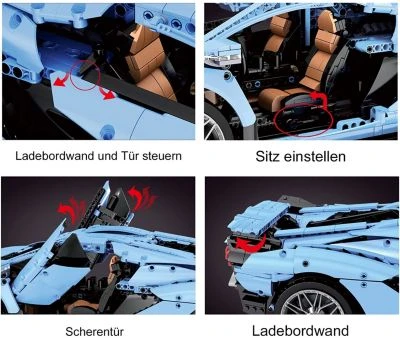 MOULD KING Klemmbausteineset Lamborghini Hyper 5 MOULD KING Klemmbausteineset Lamborghini Hyper – Bild 3