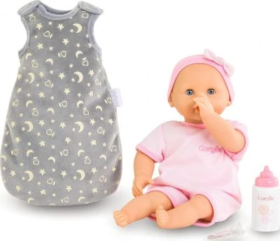 Corolle Mon Premier Poupon - Calin Gute-Nacht-Set, 30 Cm - Weichkörperpuppe Mit Schlafaugen + Zubehör 3 Corolle Mon Premier Poupon - Calin Gute-Nacht-Set, 30 Cm - Weichkörperpuppe Mit Schlafaugen + Zubehör