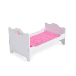 MONI Puppenbett PH12B019 Aus Holz, Maße 48 X 32 X 30 Cm, Kissen Und Unterlage Puppenmöbel -Spielzeug Rabatte Geschäft 24498303 05