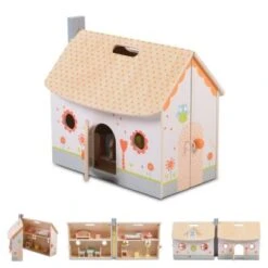 MONI Puppenhaus 4139, 12-teiliges Möbelset Puppenhäuser